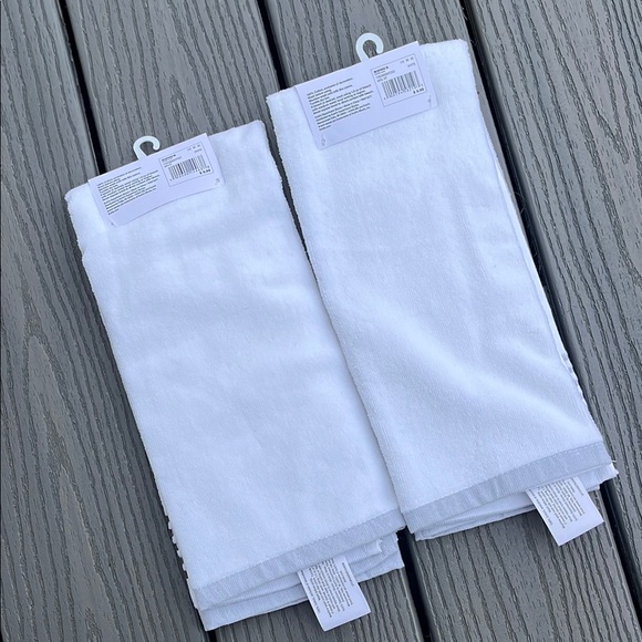 Sonoma White Mr. and Mrs. Towels - Picture 3 of 4